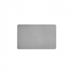 CARTE PVC 0.76MM 1 FACE ARGENT (100)