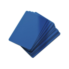 CARTES PVC BLEUES MARINES (100 0.76MM)