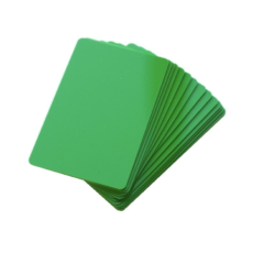 CARTES PVC VERTES (100) 0.76MM