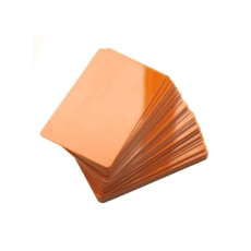 CARTES PVC ORANGES (100) 0.76MM